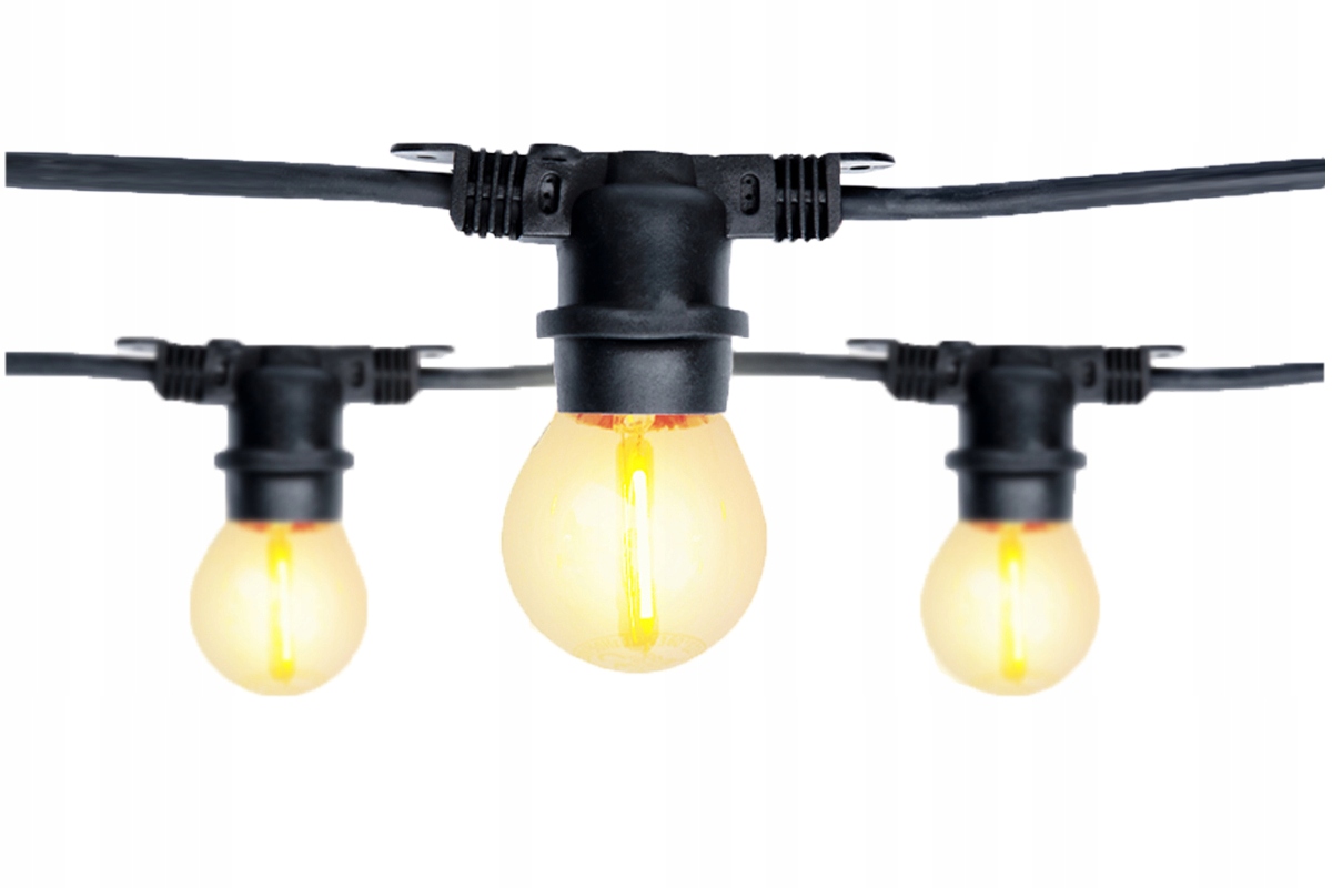 

Lampki led z żarówkami E27 wodoszczelne do ogrodu