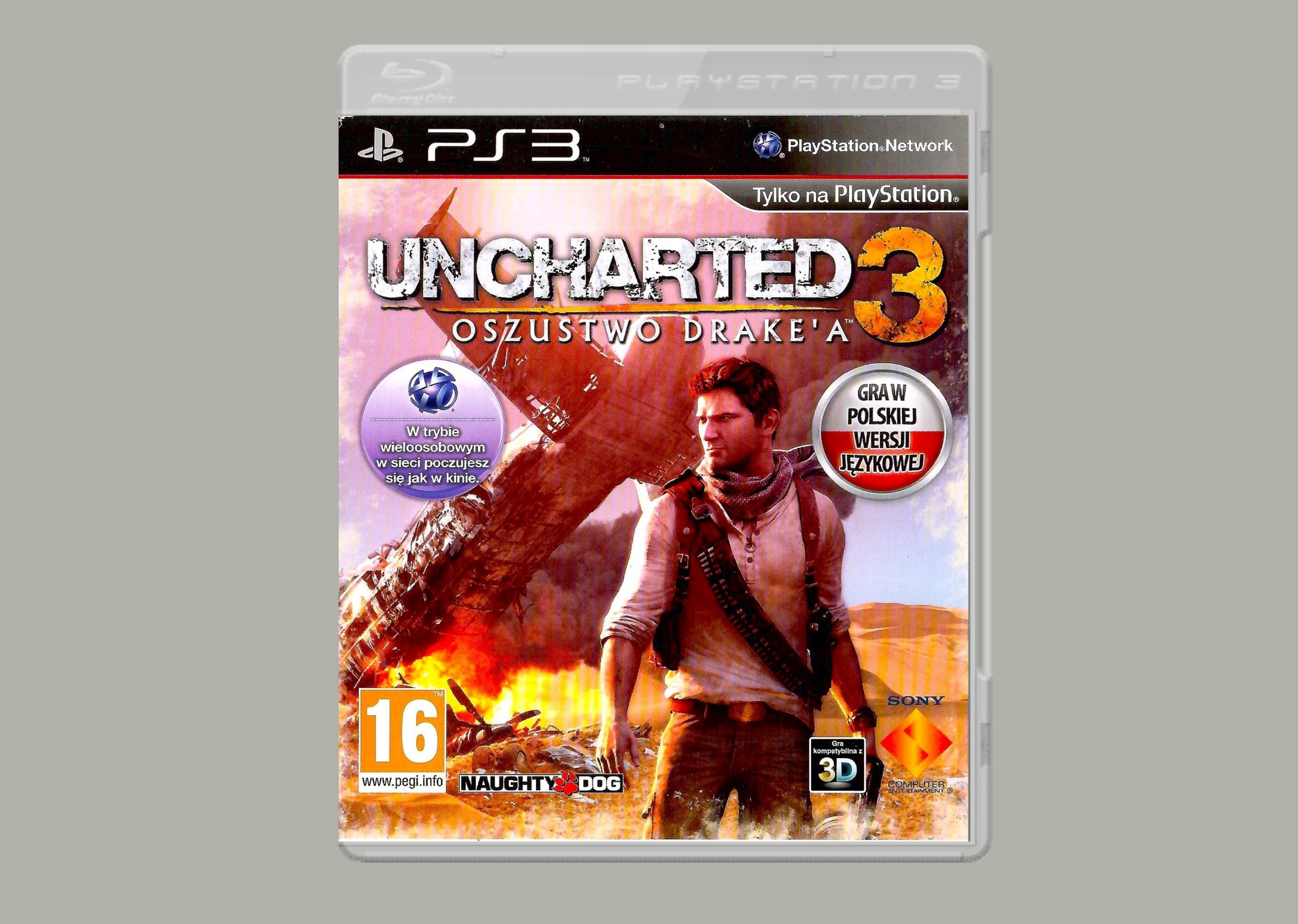 UNCHARTED 3 OSZUSTWO DRAKE'A DUBBING PL PS3 Minimalna liczba graczy 1