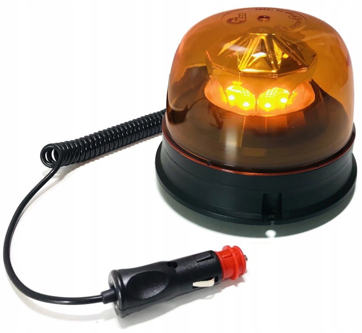 Kohout Led výstražná lampa na magnet 7 záblesků kabel zástrčka 12V 24V