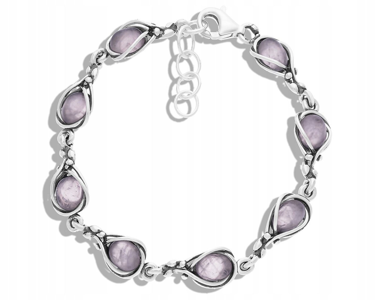 Dámský stříbrný náramek Růženín Přírodní 925 Originální vzor