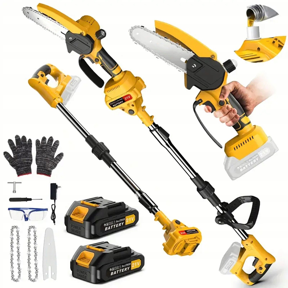 Aku Řetězová Pila Pilka Na Větve Pila Na Strom 6" 2 x Aku