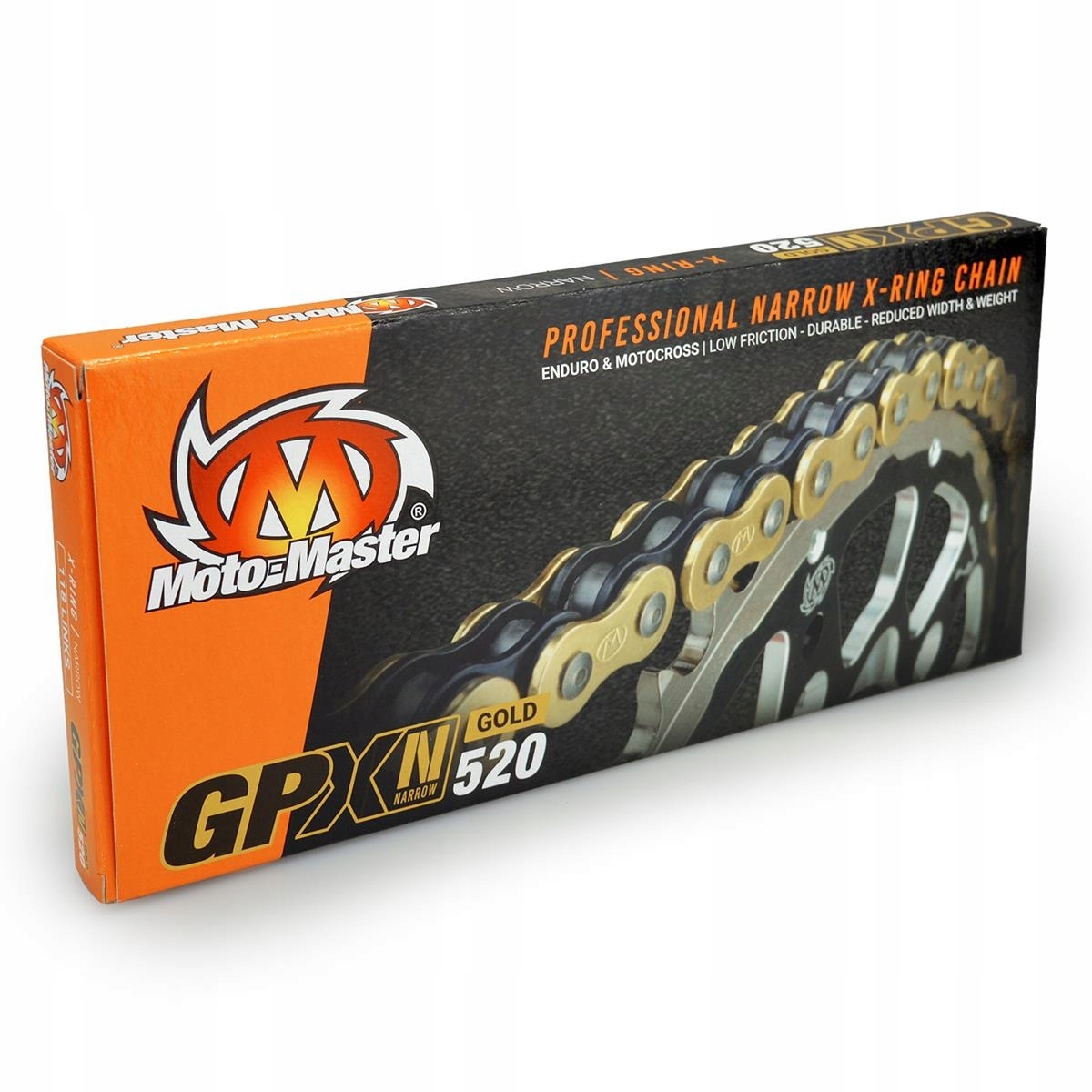 Moto-master Hnací Reťazec GPXN-520G Profesionálny Narrow X-ring Motocross