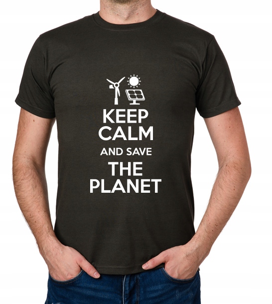 

koszulka Keep Calm And Save The Planet prezent