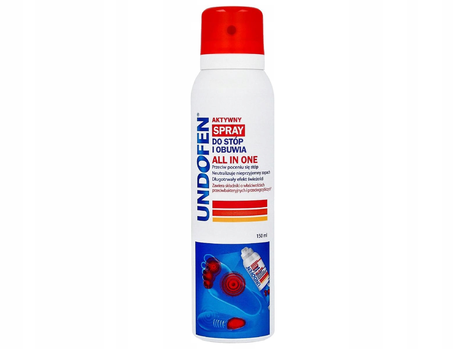 UNDOFEN Aktywny spray do stóp i obuwia All in One 150 ml