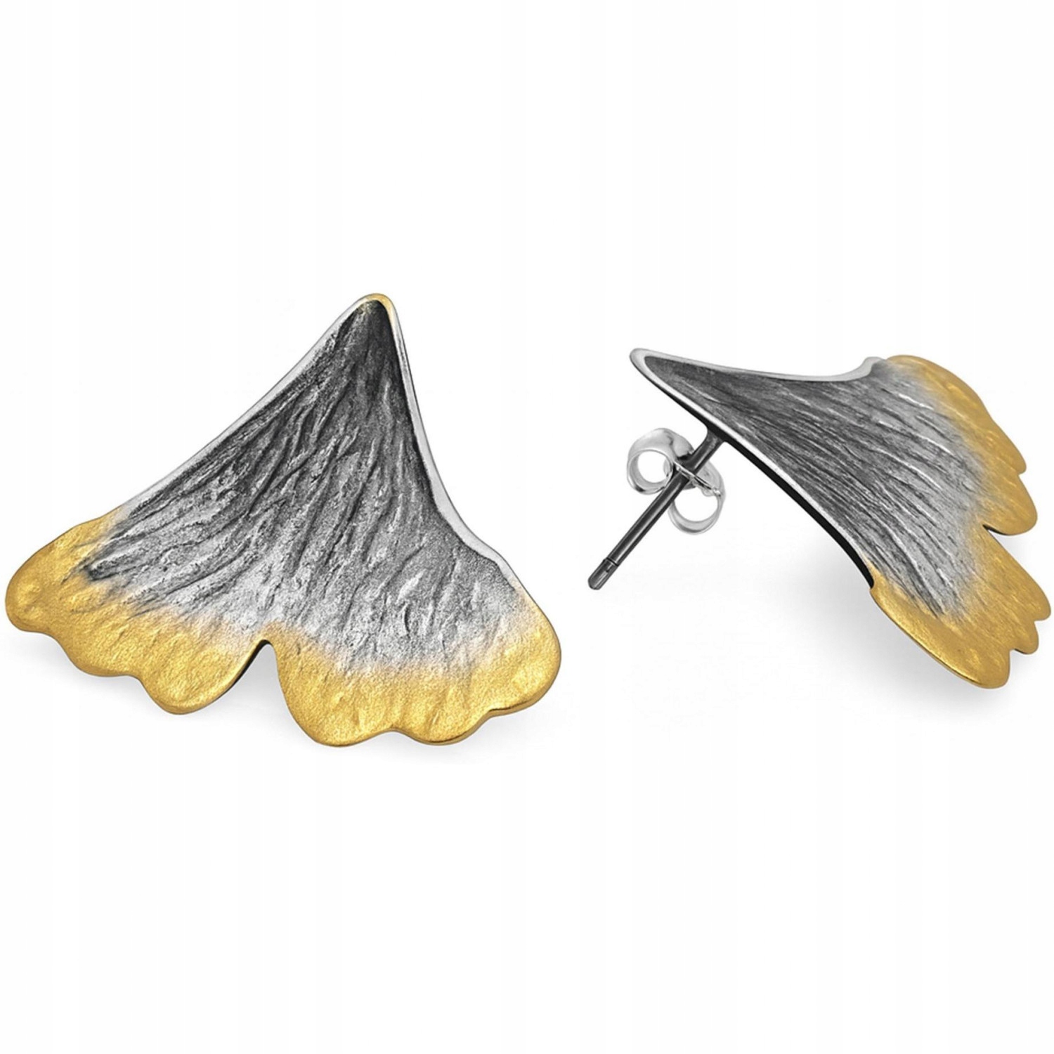 Dámské Náušnice Harf stříbro 925 lístek