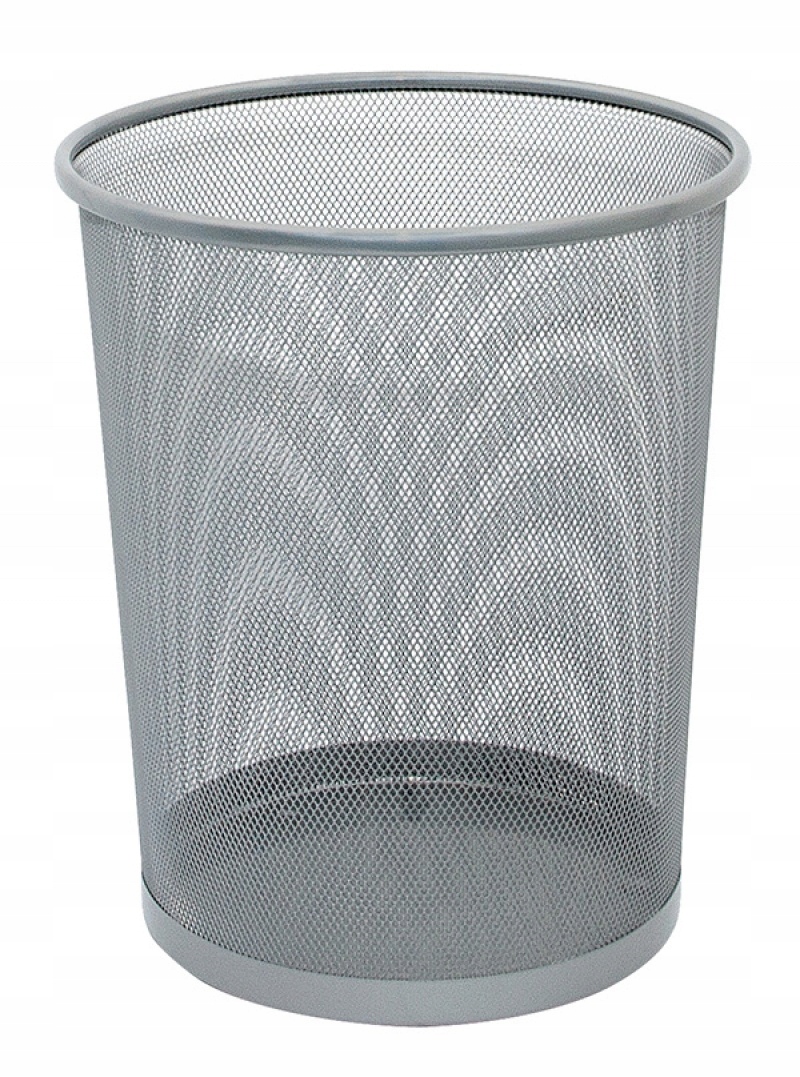 

Kosz na śmieci Office Set metalowy 19l srebrny
