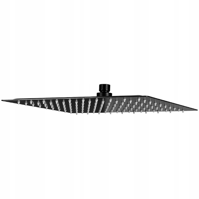 

Deszczownica Stalowa Czarna Slim Kwadratowa 30CM