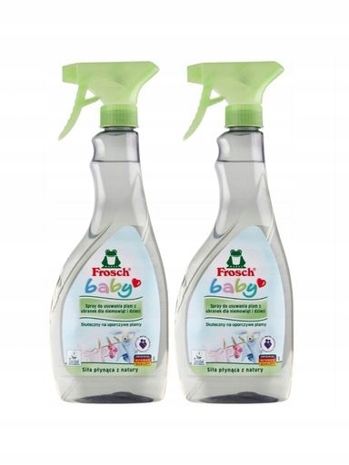 2x Frosch Baby Odstraňovač skvrn na tkaniny pro děti 2 x 500 ml