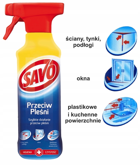 

Savo Spray Do Usuwania Pleśni i Grzybów 500ml