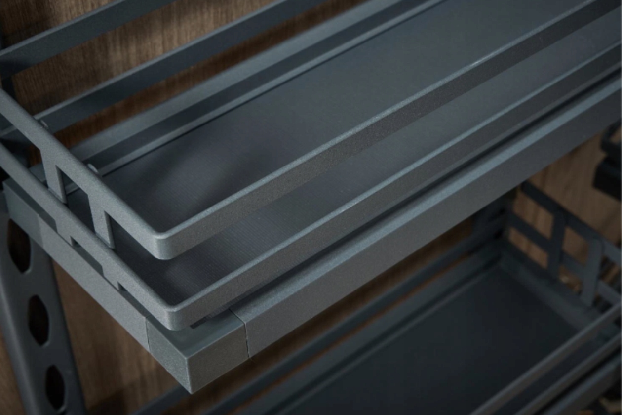 Kosz cargo mini magic corner grafit dociąg hamulec - MPTJ017J AMIX Szerokość mebla 60 cm