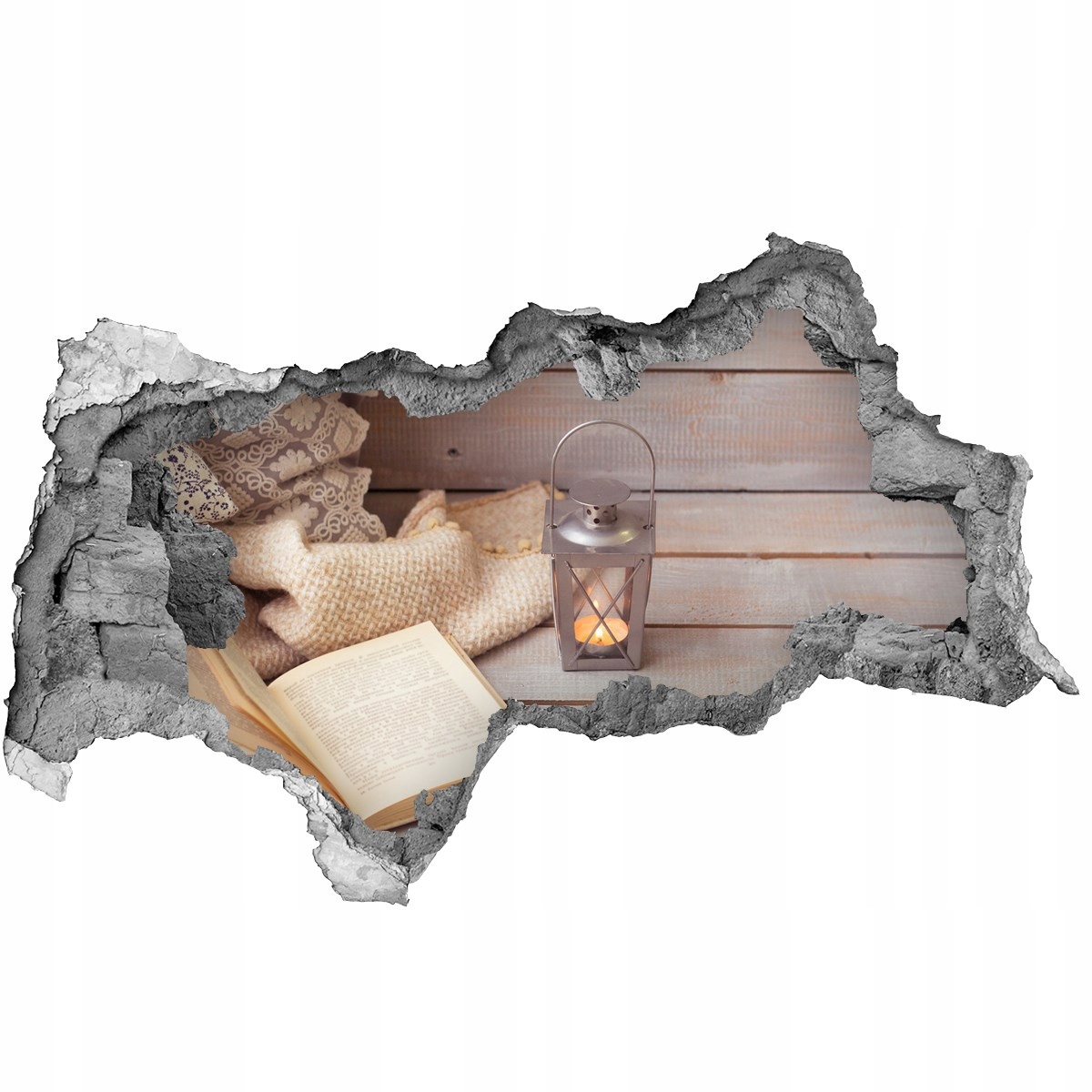 

Fototapeta dziura na ścianę Relaks przy książce