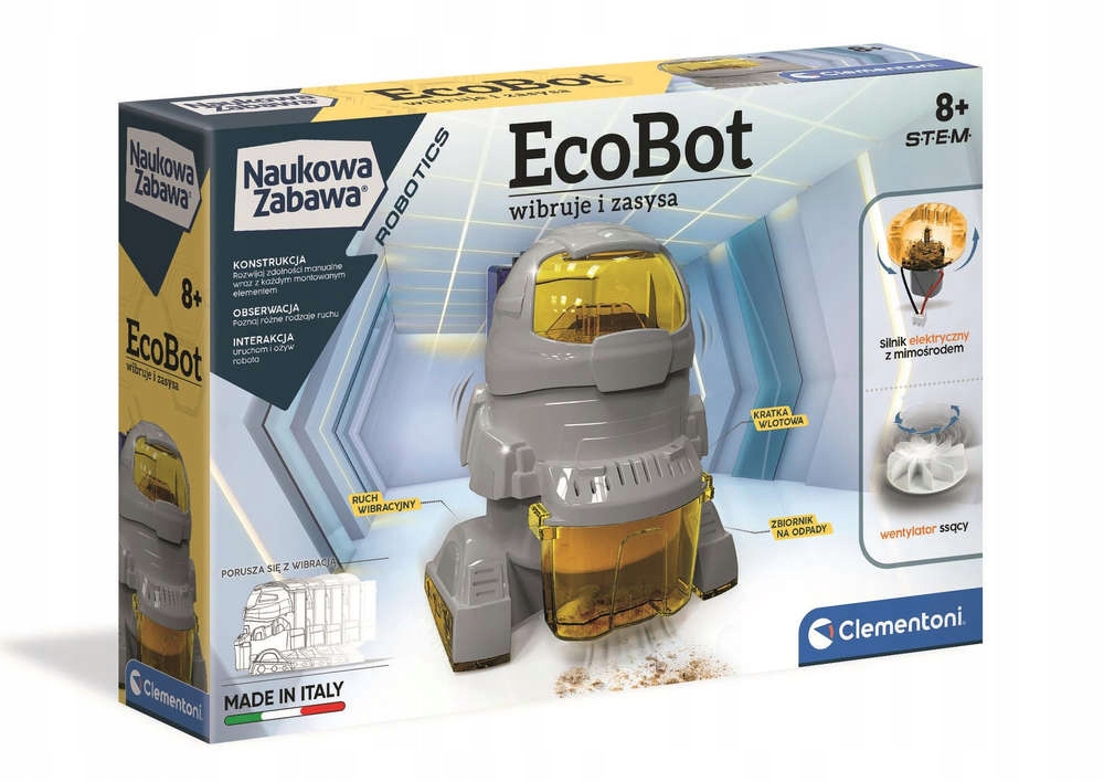 

EcoBot robot Wibruje i zasysa 50061 Clementoni