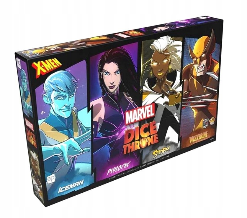 Marvel Dice Throne Iceman, Psylocke, Storm, Wolv
