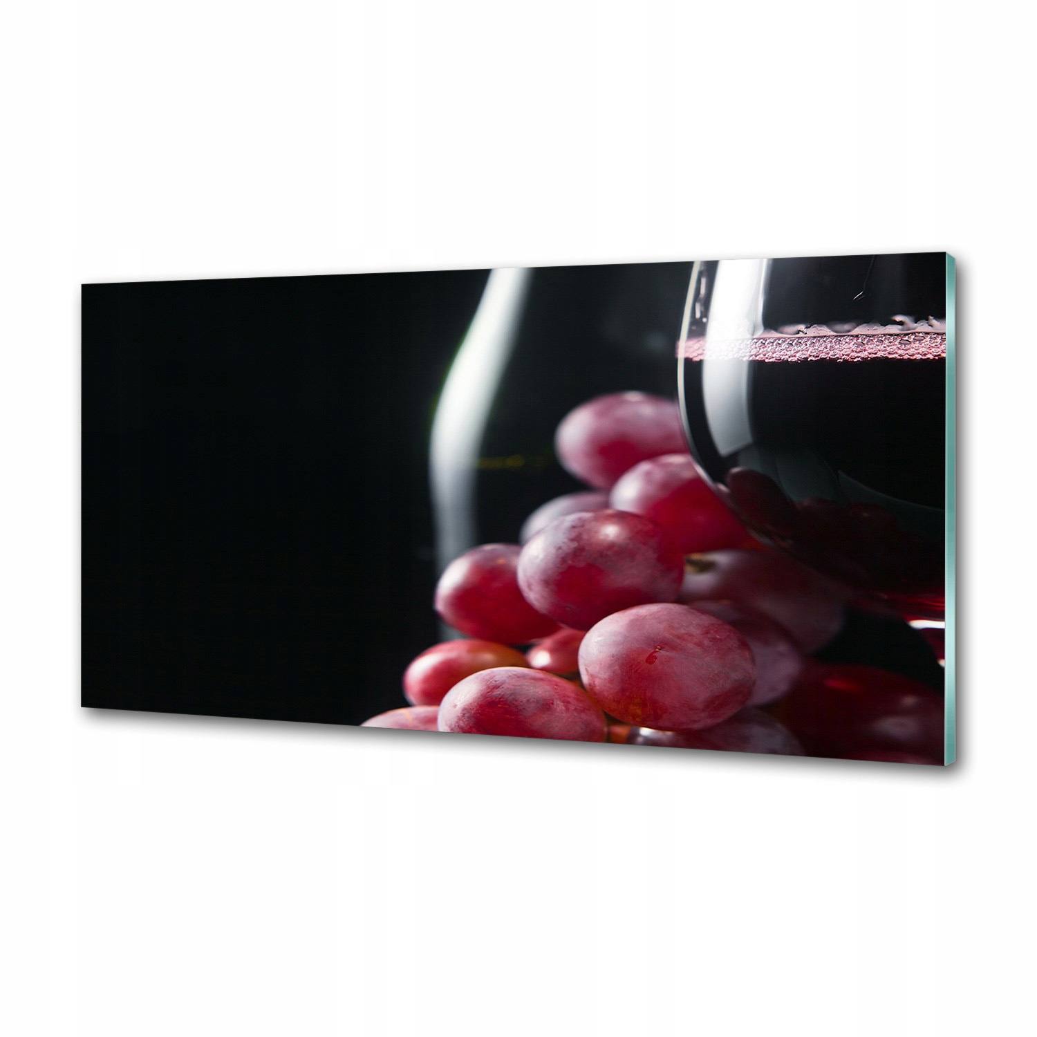 Panel do kuchyne Hrozno a víno 100 x 50 cm Lepidlo