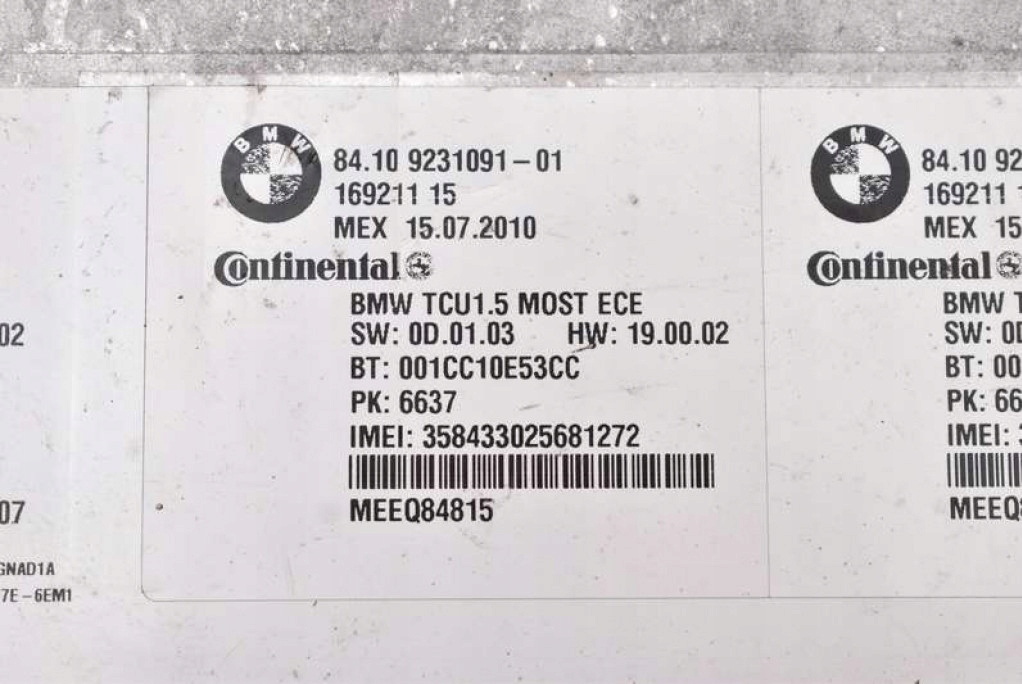 Centralina modulo BLUETOOTH 9231091 BMW E60 E61 03-07