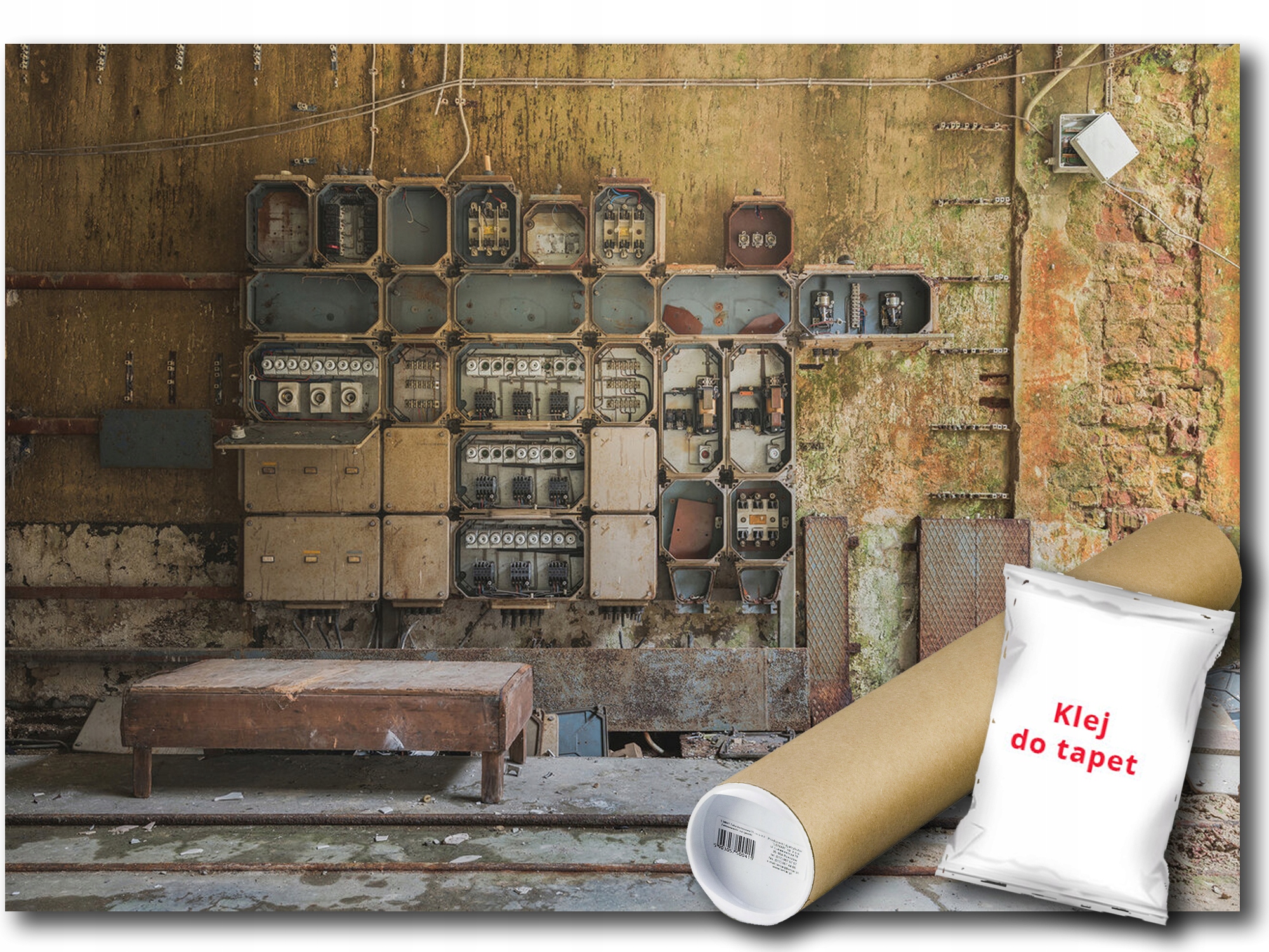 Fototapeta Vinylová Industriálny Interiér Urbex Poistka Prúdu 368x254