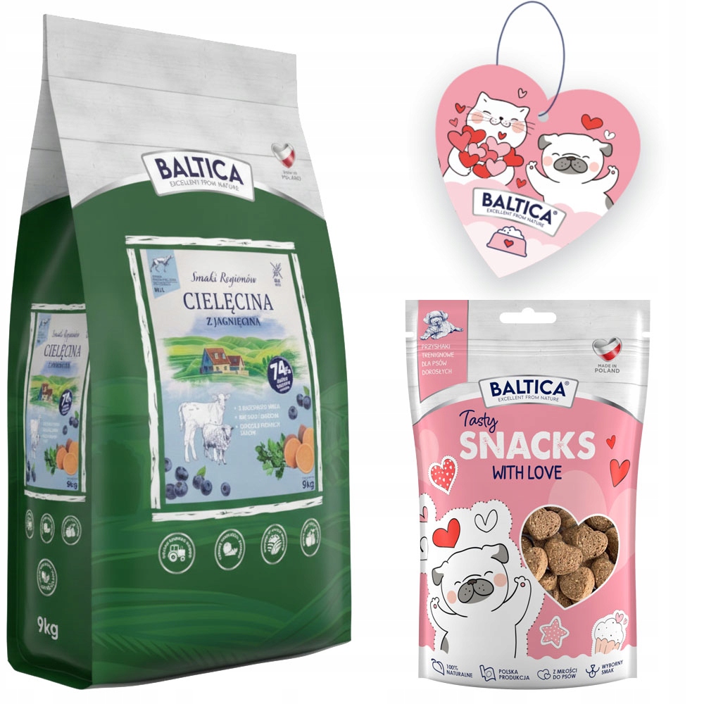 Baltica Smaki Regionów Adult Cielęcina Z Jagnięciną M/L 9kg Srednie Duze