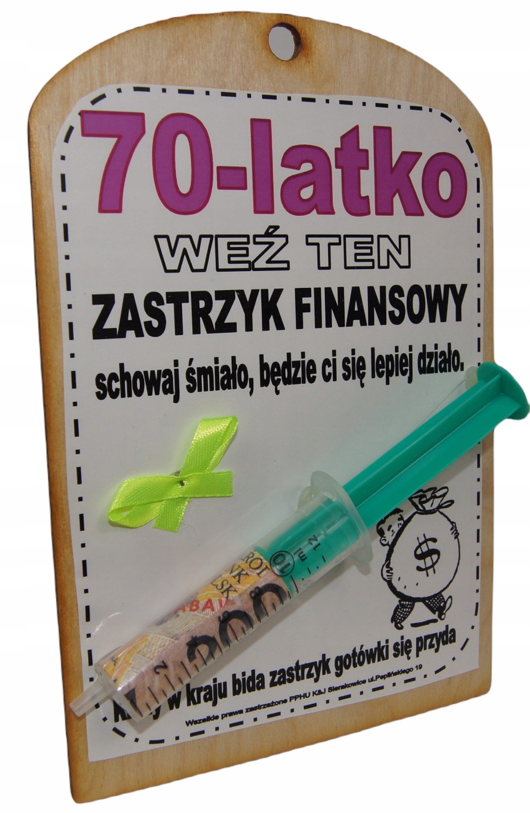 

Śmieszny na 70 Urodziny Zastrzyk Dziewczyn