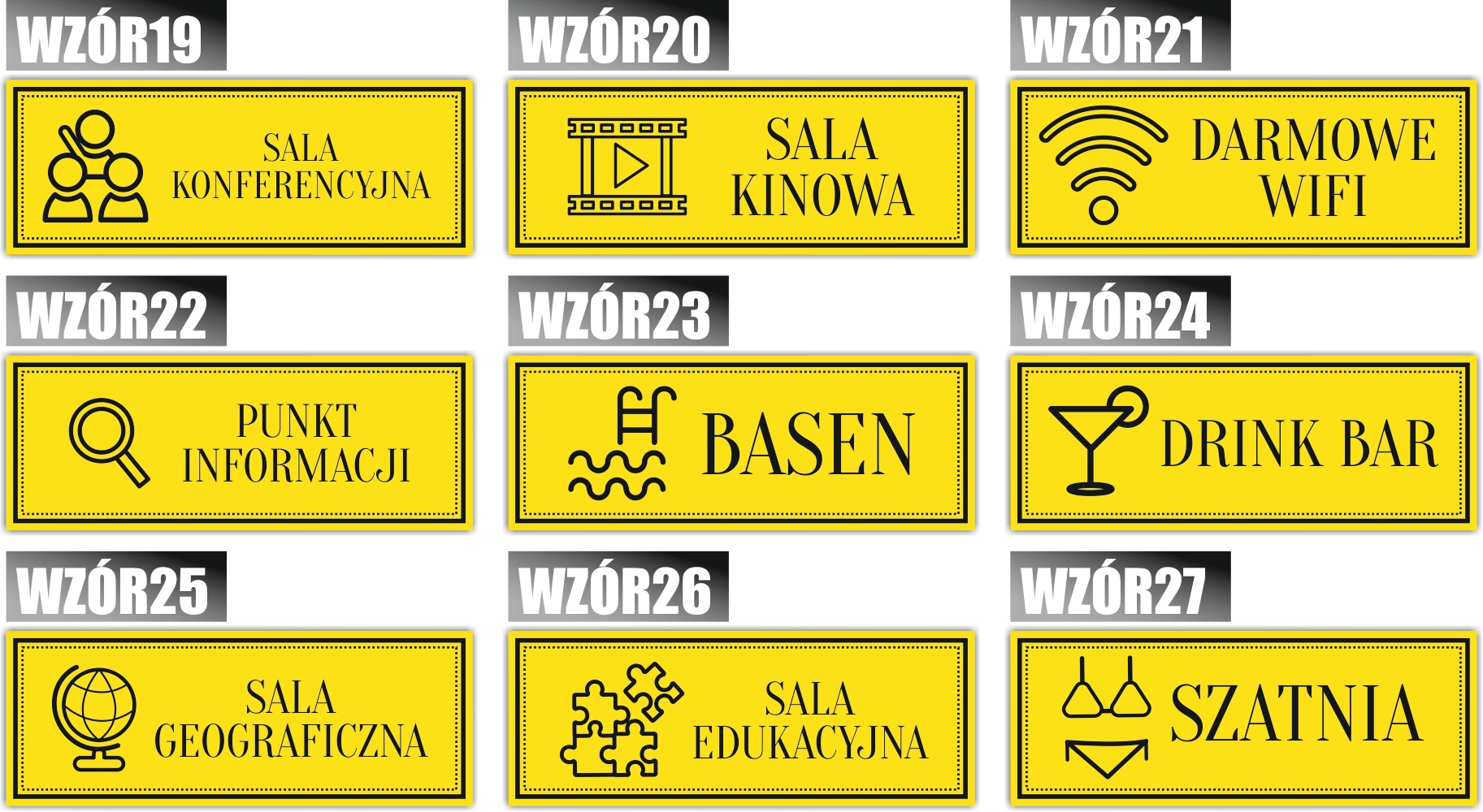 Tabliczka nierdzewana grawer ZAKAZ BIEGANIA Szerokość produktu 20 cm