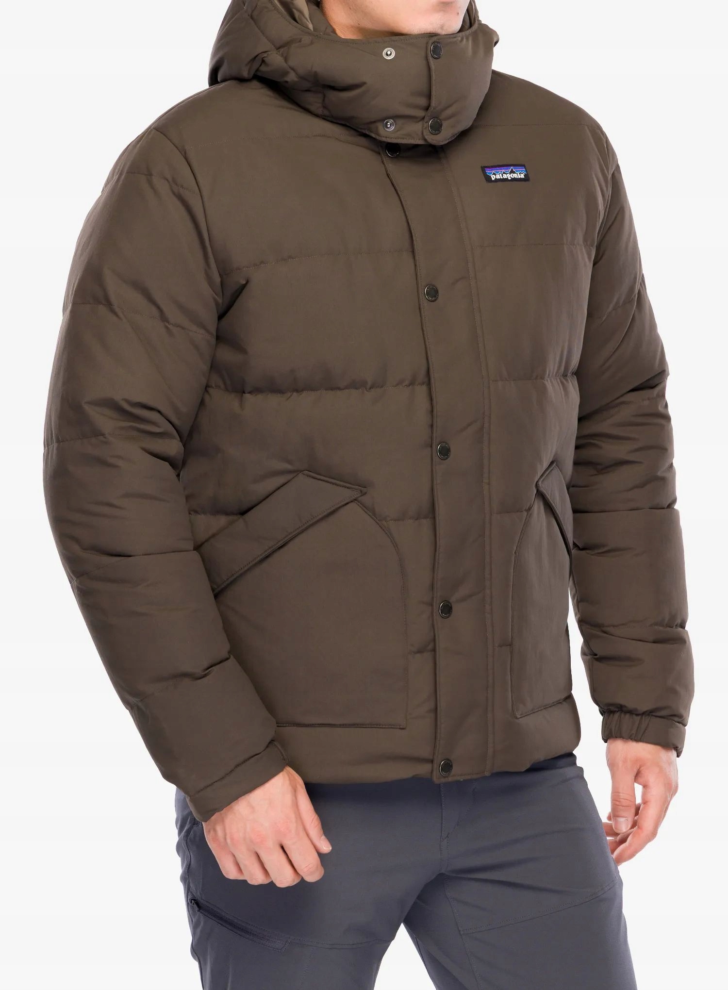 Péřová bunda Patagonia Downdrift Jacket otter brown XL