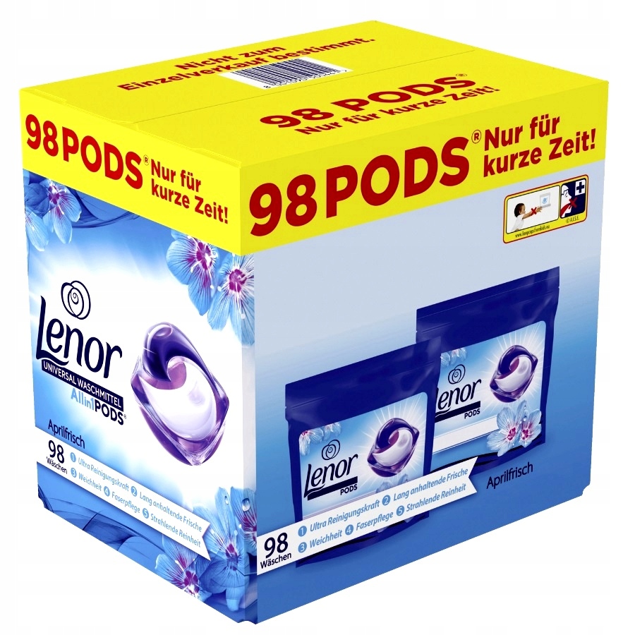 

Lenor Pods Kapsułki AllinOne Aprilfrisch 98 prań