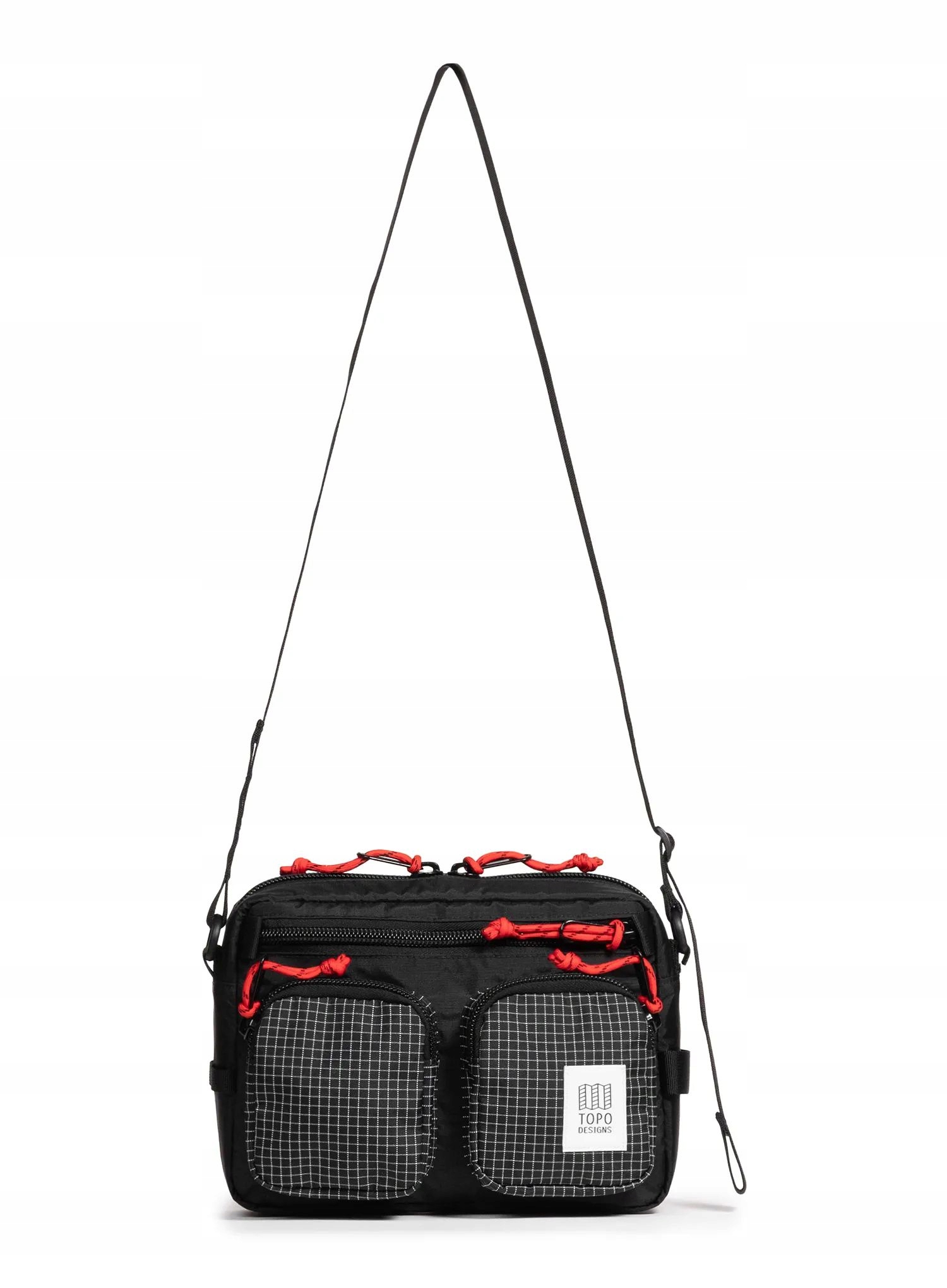 Taška přes rameno Topo Designs Block Bag černá/mřížka