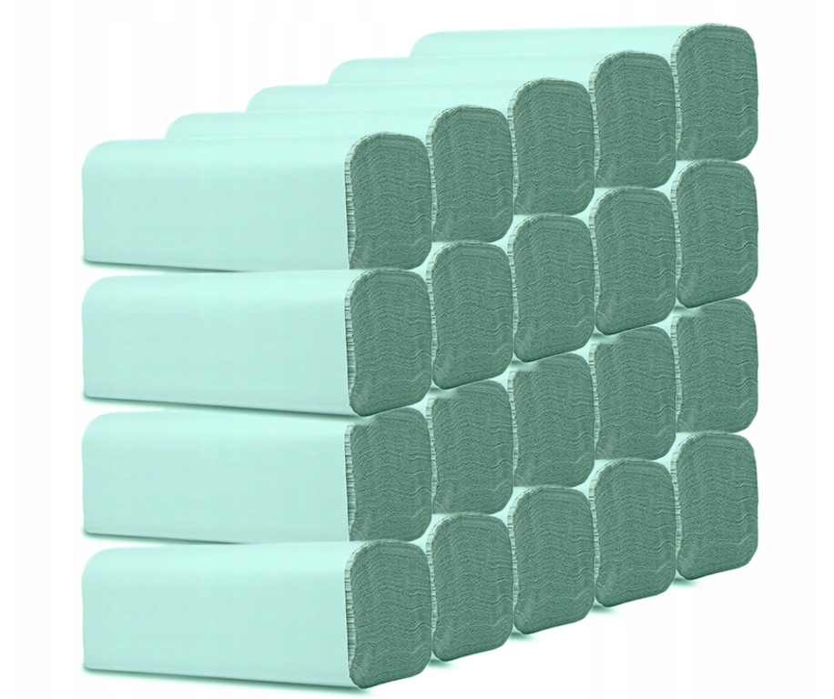 Levně Papírový ručník Zz zelený, hrubý, gramáž 38-40 g, 25 cm x 23 4000 ks