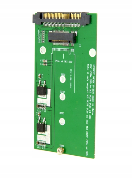 Adapter M.2 NGFF Key M NVMe do U.2 SFF-8639 68PIN Zastosowanie Dysk