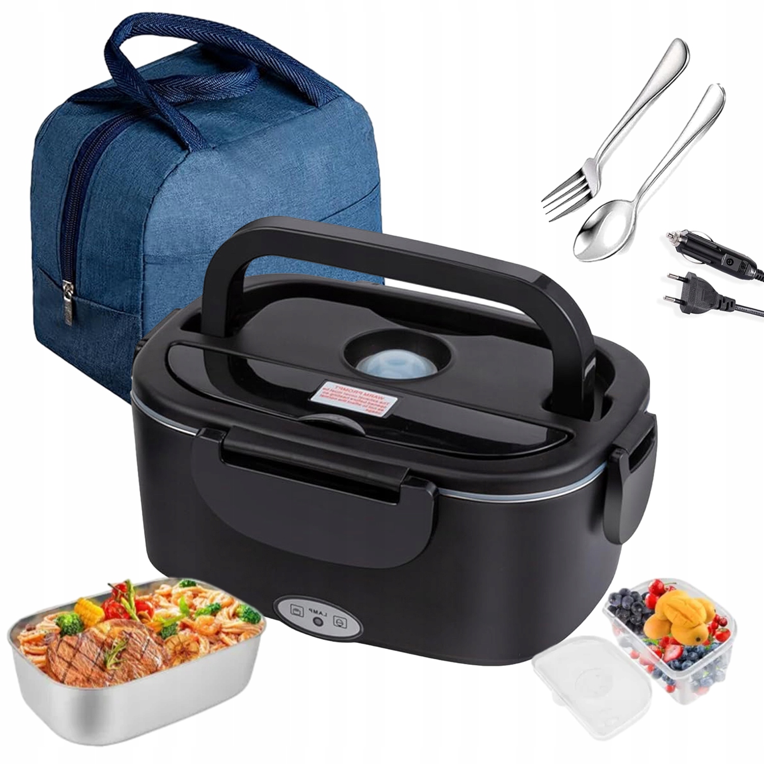 Elektryczny Lunch Box Podgrzewacz Obiad 220 12/24V