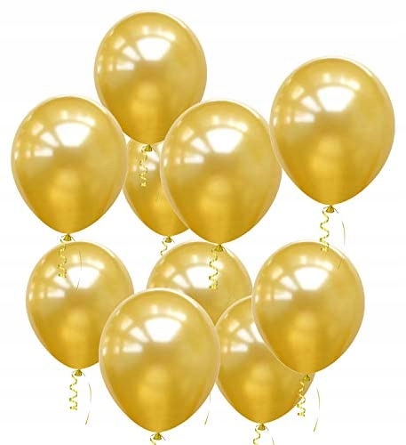 

Balony metalizowane złote duże ślub wesele 20 szt.