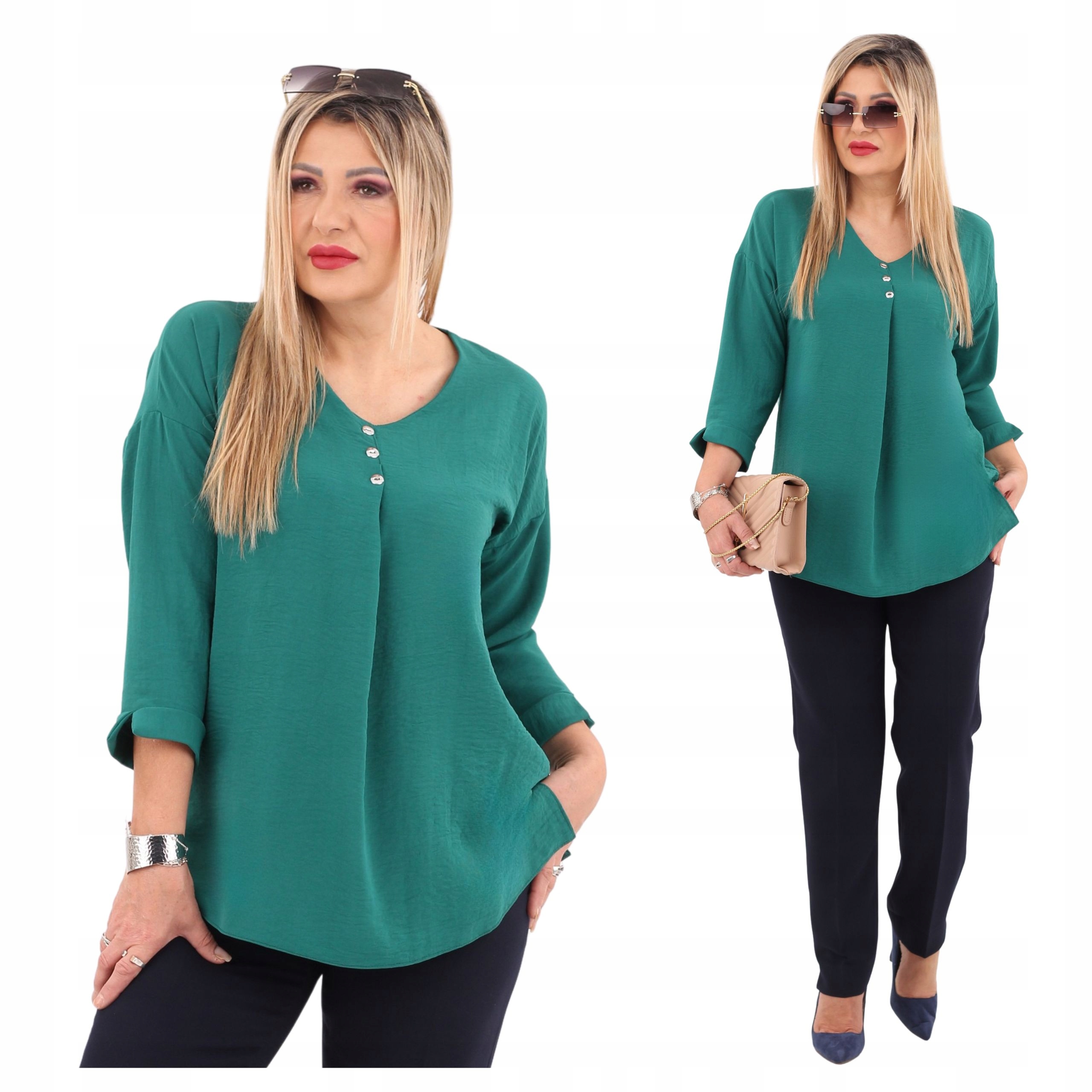 Luźna bluzka damska Polski Producent duże rozmiary oversize