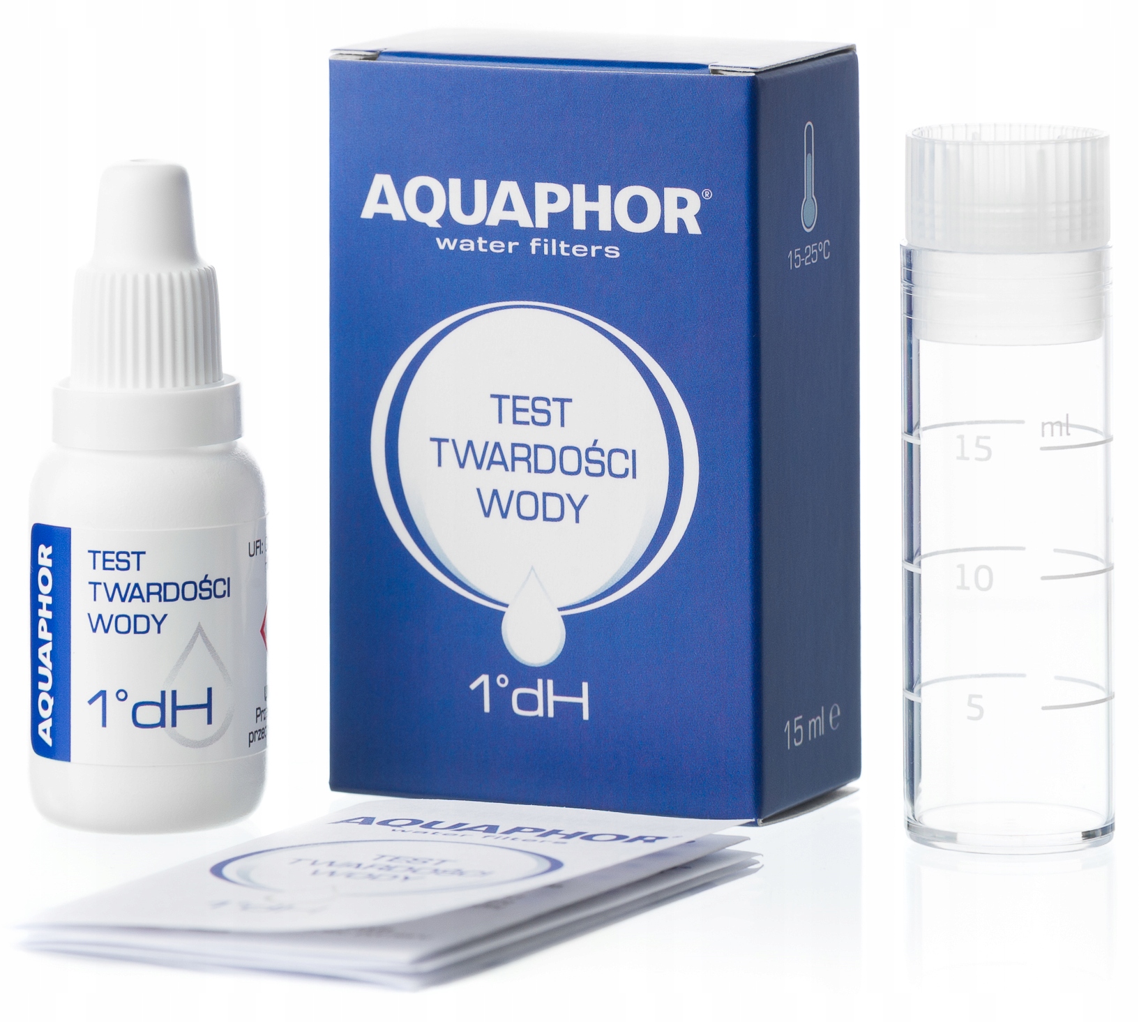 Test twardości wody Aquaphor.