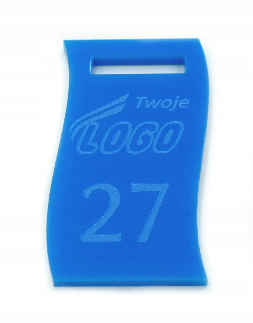 BRELOK numerek do szatni kluczy numerki pleksi x50 Materiał plastikowe