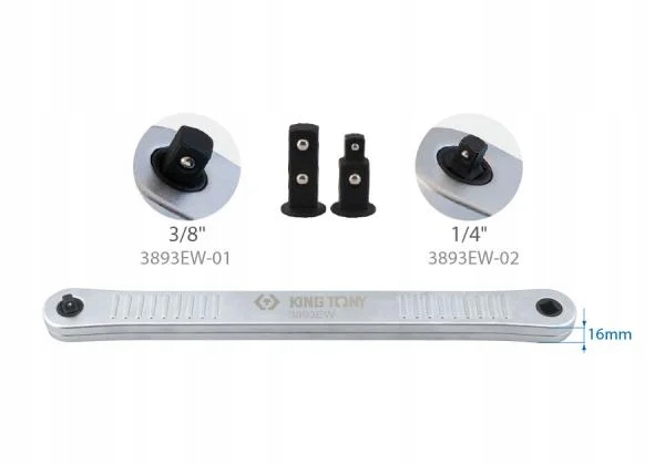 PRZEDŁUŻKA DO GRZECHOTKI 1/4" i 3/8" max 130 Nm King Tony Marka King Tony