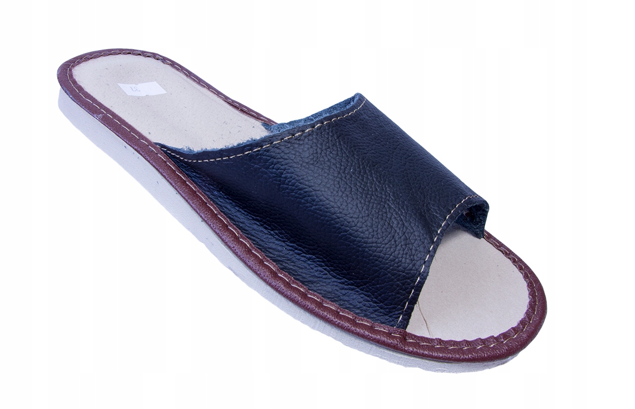 SKÓRZANE PANTOFLE DOMOWE, KAPCIE DOMOWE rozmiar 41