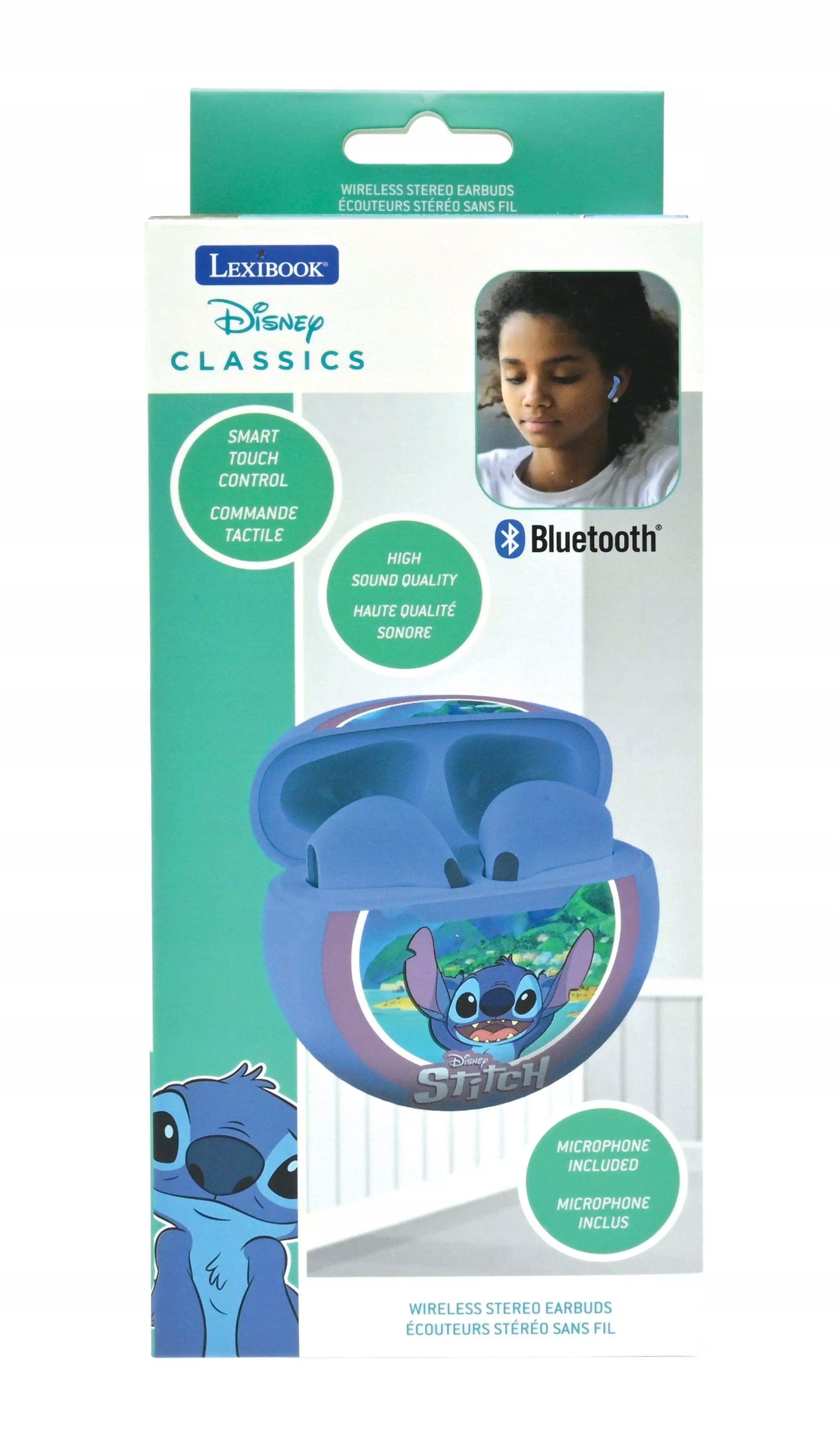 Bezdrátová sluchátka Stitch Bluetooth Lexibook HPBT05D