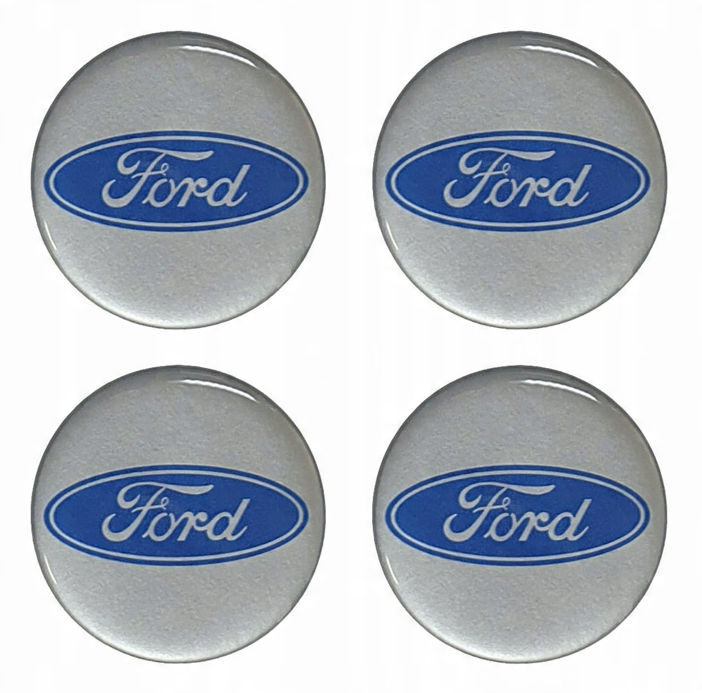

Naklejki Na Dekielki Felgi Kołpaki Ford 64 MM Sreb