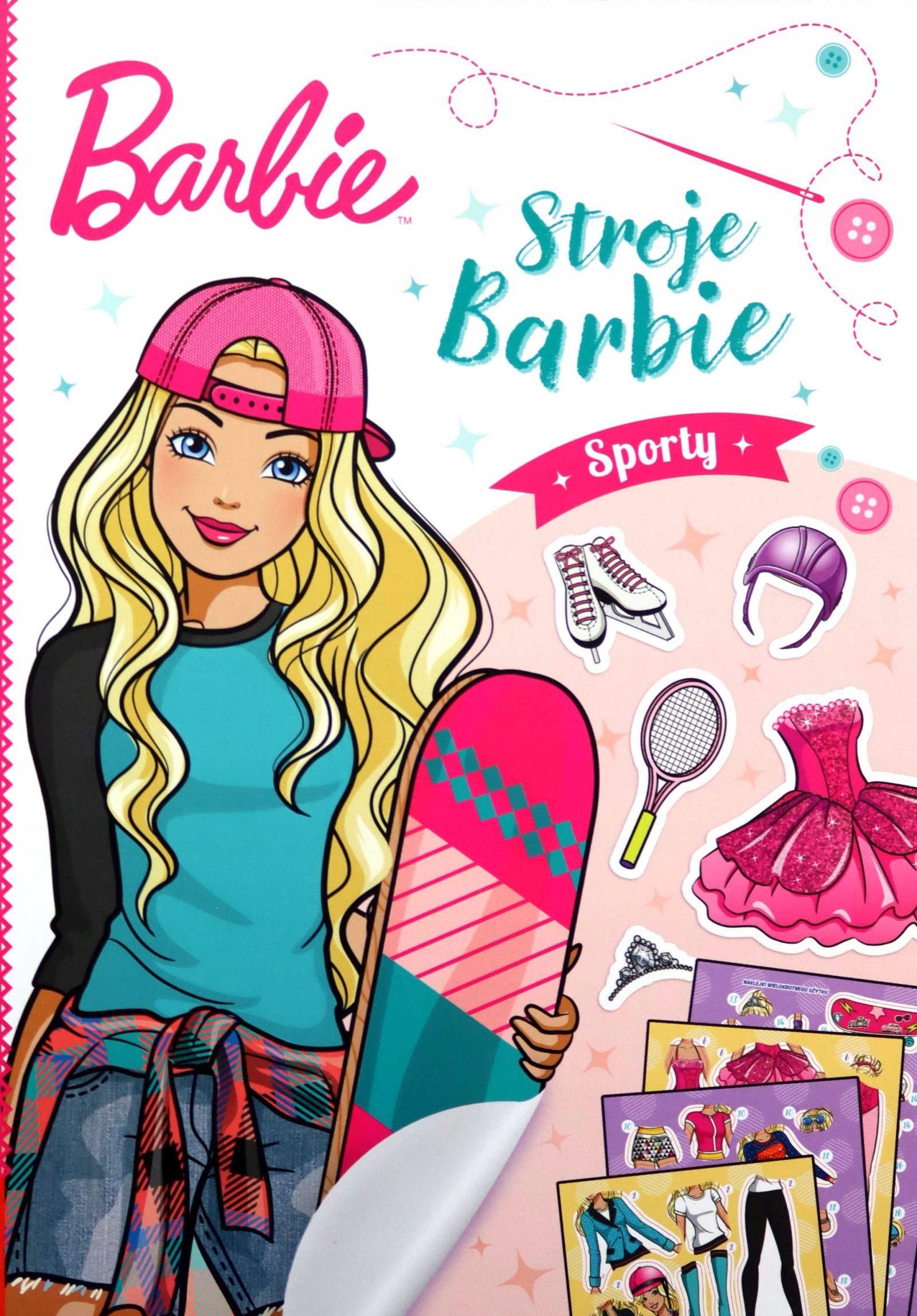 BARBIE STROJE BARBIE SPORTY ROB1103 [KSIĄŻKA]