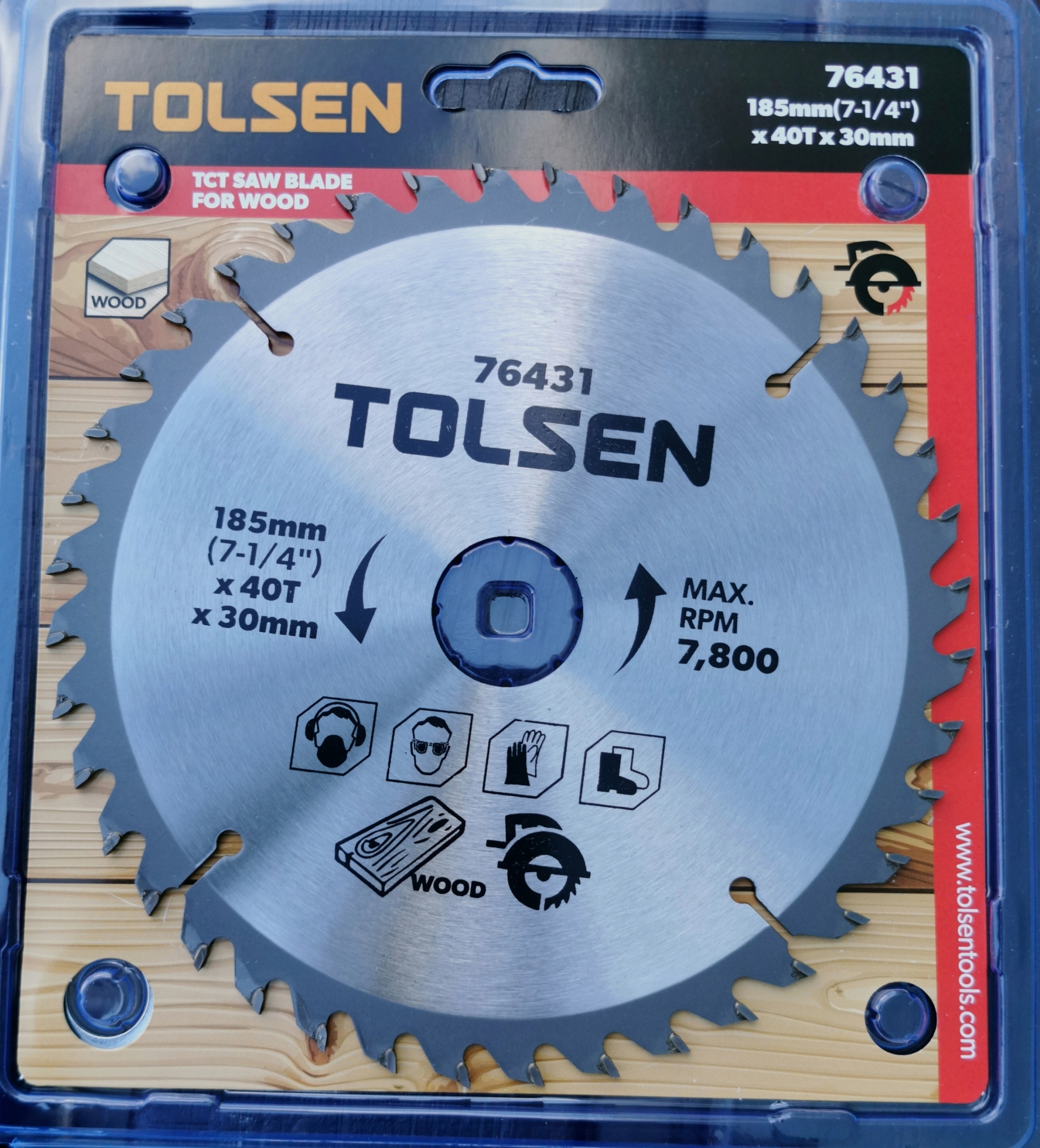 

Tolsen Piła Tarczowa Do Drewna 160x20mm 40T