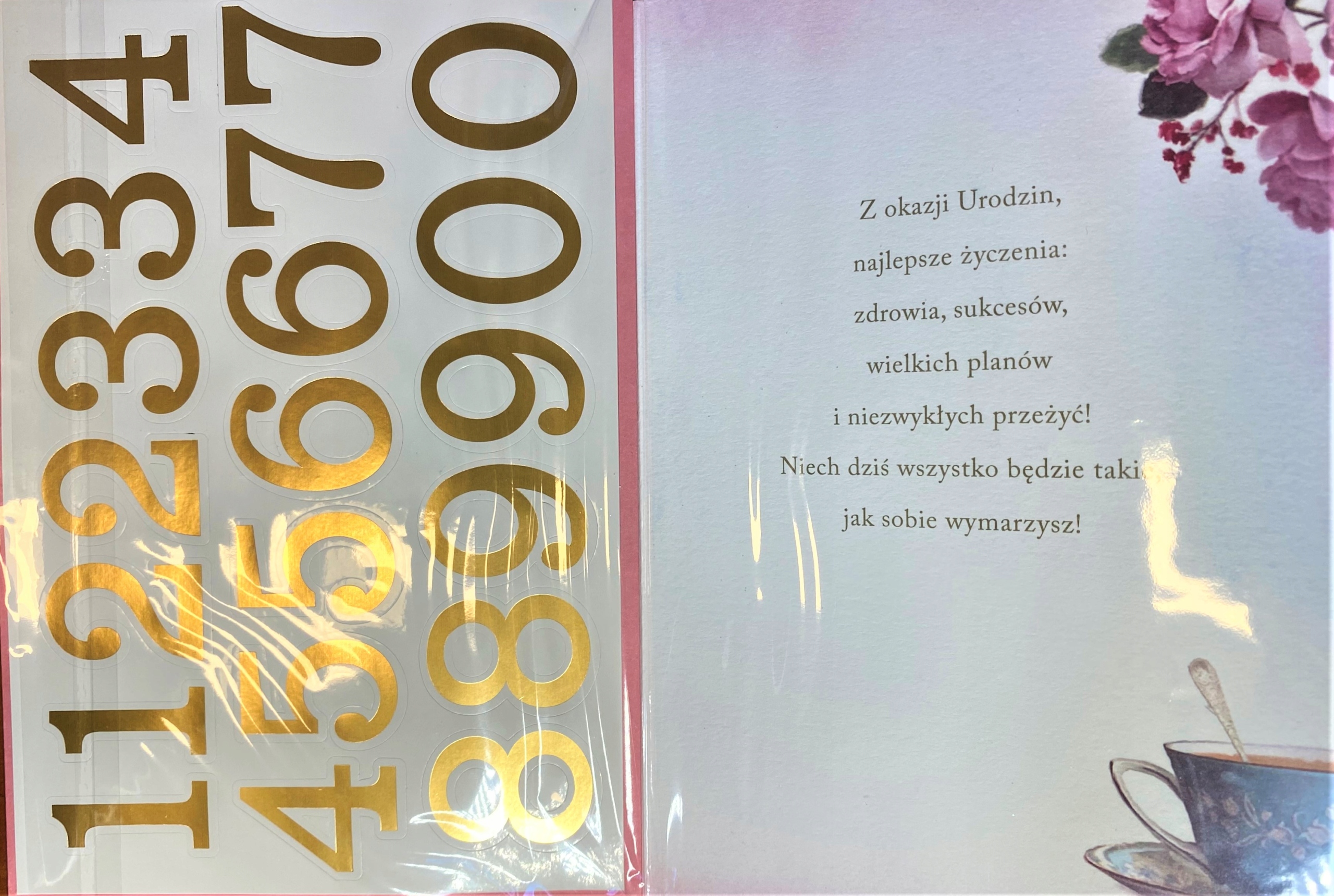 KARTKA DLA NIEJ URODZINY 1-99 Z NAKLEJKAMI HM2770 Kod producenta 5901854976303