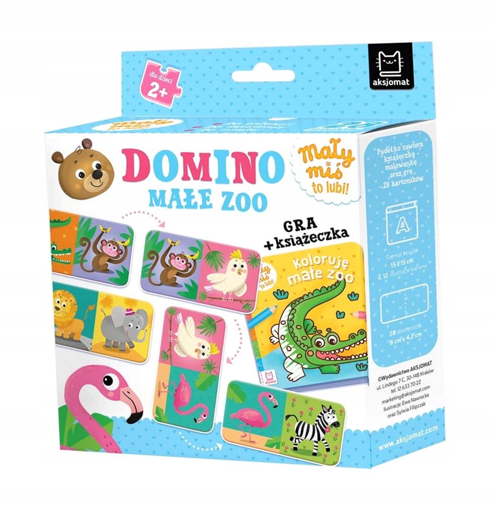 DOMINO. MAŁE ZOO. GRA + KSIĄŻECZKA AGNIESZKA BAT..
