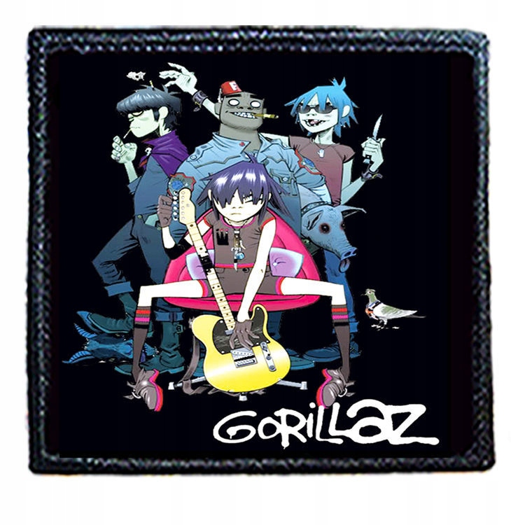 

Naszywka Gorillaz 8 X 8 cm Dużo Wzorów!