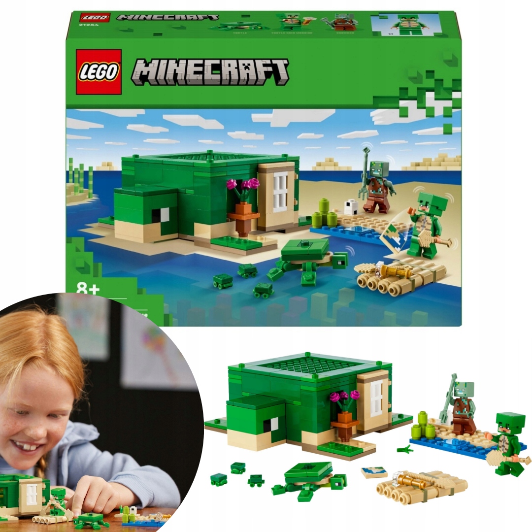 Lego Minecraft Domek Dla Żółwi Na Plaży 21254