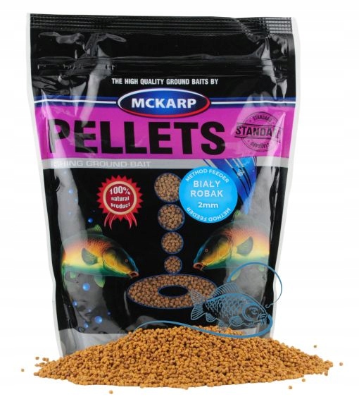 Biały Robak Pellet 2mm 500g Method Feeder Mckarp