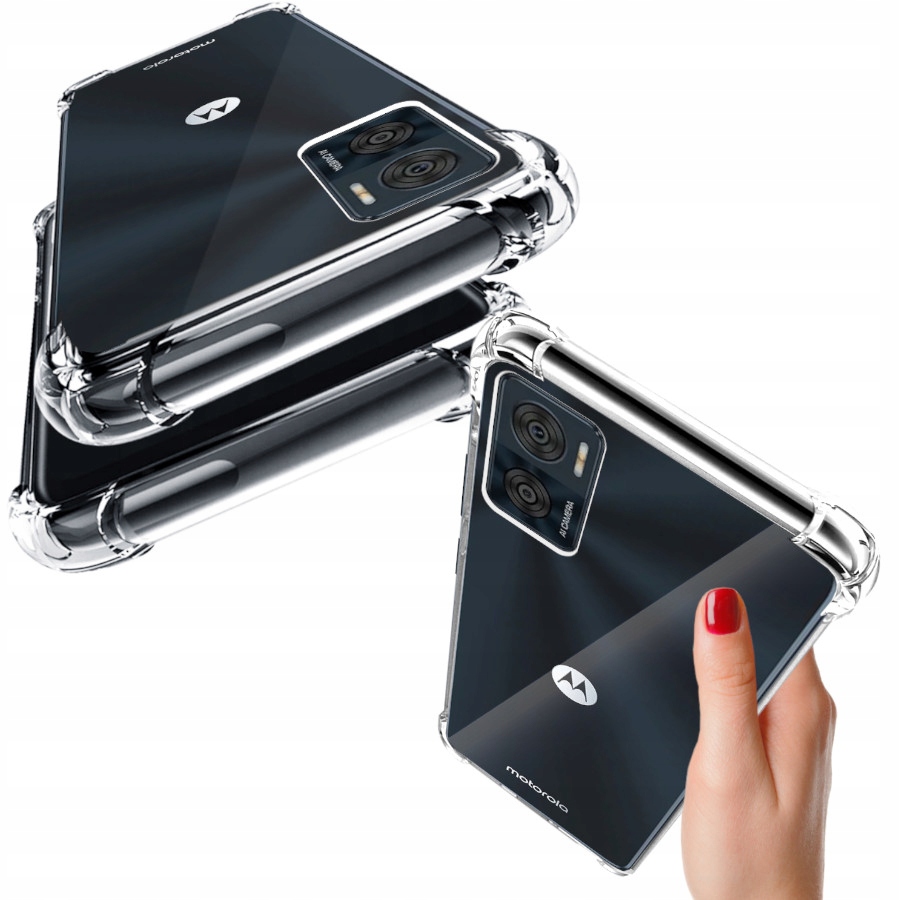 

Etui Pancerne Clear Case Do Motorola E22 E22I