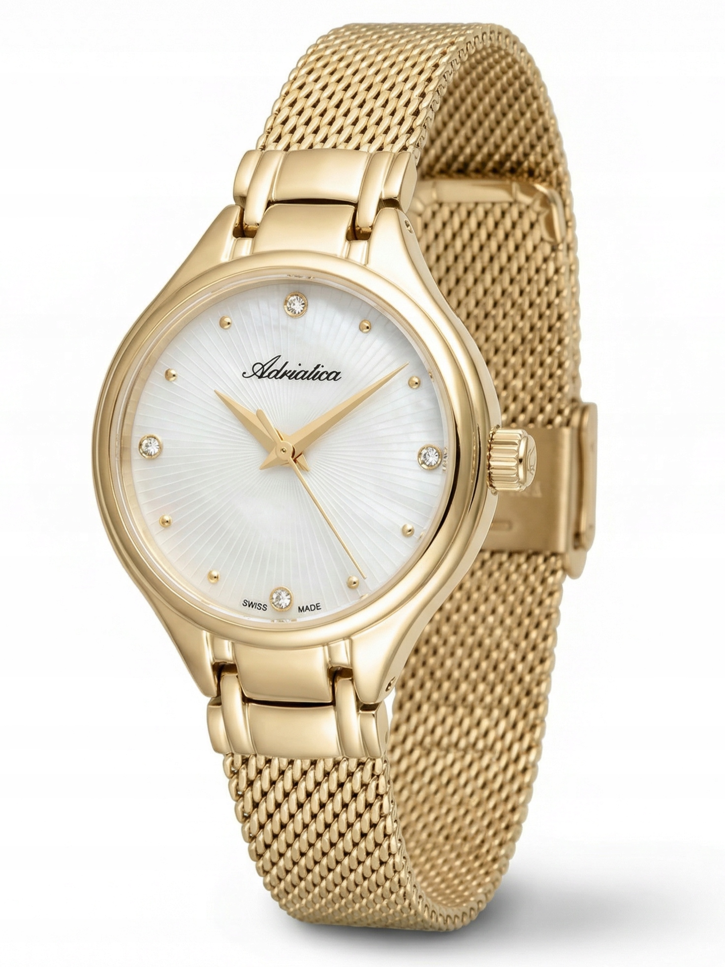 Nové originální dámské hodinky Adriatica A3475.114FQN s klasickým zirkony