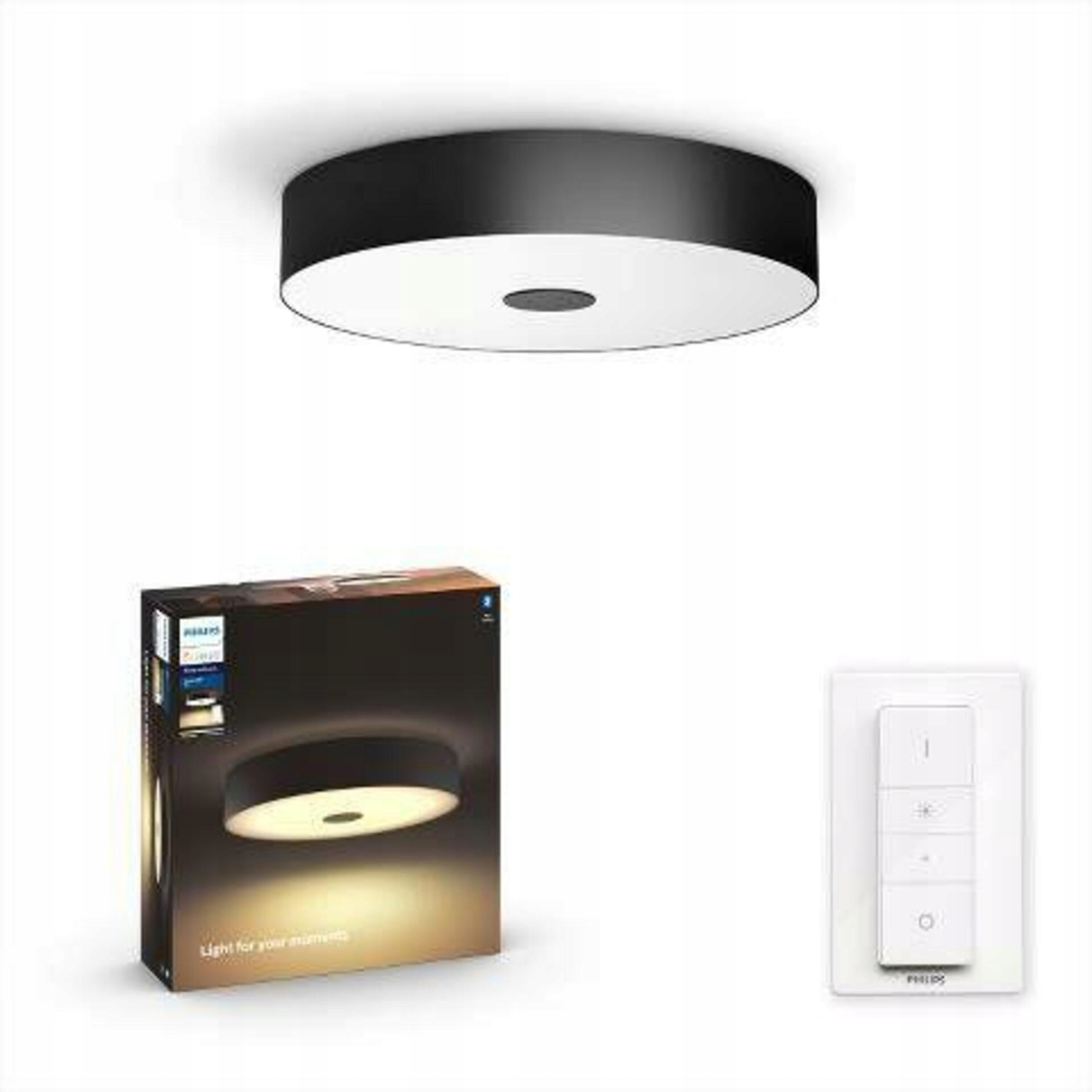 Philips Hue Fair Bt Led stropné svietidlo 39W 3000lm 2200-6500K čierne, diaľko