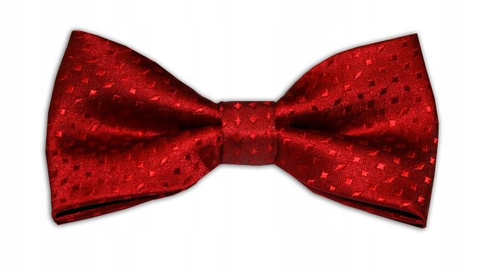 

018 Mucha muszka męska elegancka Czerwona wzorki