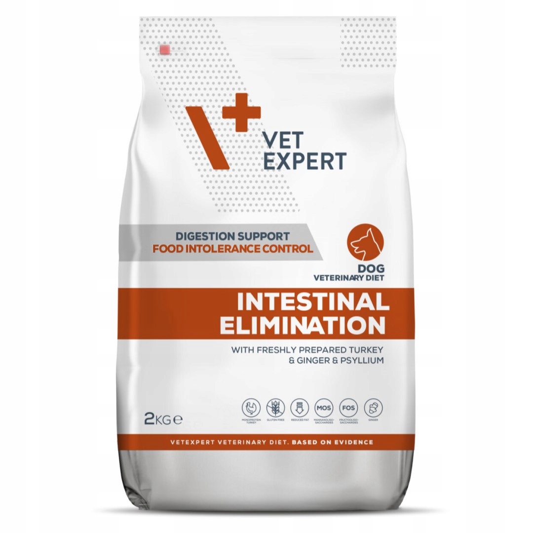 Levně Vet Expert Intestinal Elimination suché Krmivo pro psy Krůta 2 kg Trávení