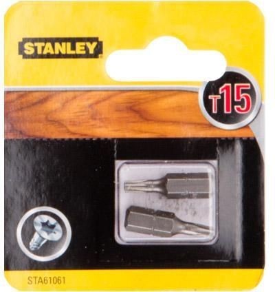 

Końcówki torx T15x25mm 2szt Stanley bity groty